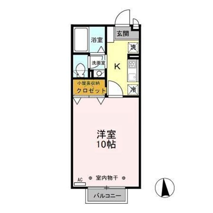 リビングタウン上並榎 Bの間取り