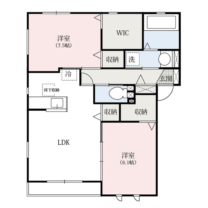 ジャルダン・デ・プレの間取り