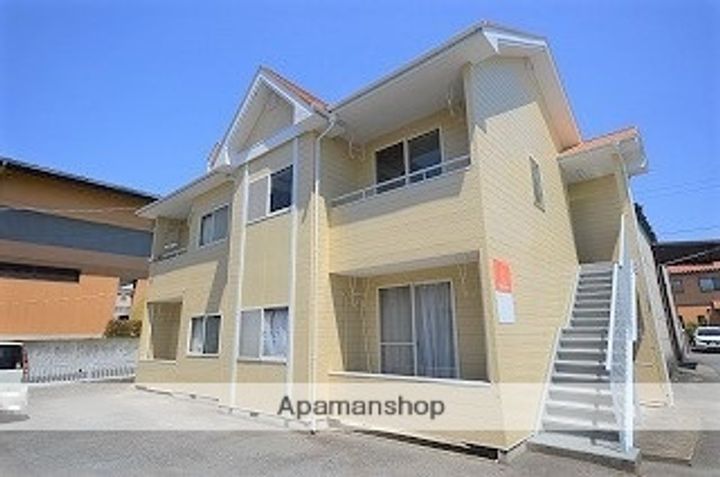 群馬県北群馬郡吉岡町大字大久保の賃貸アパートの外観