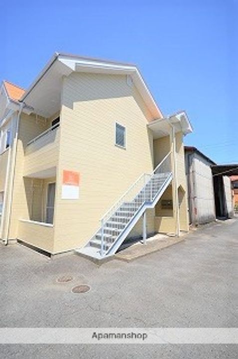 群馬県北群馬郡吉岡町大字大久保の賃貸アパートの外観