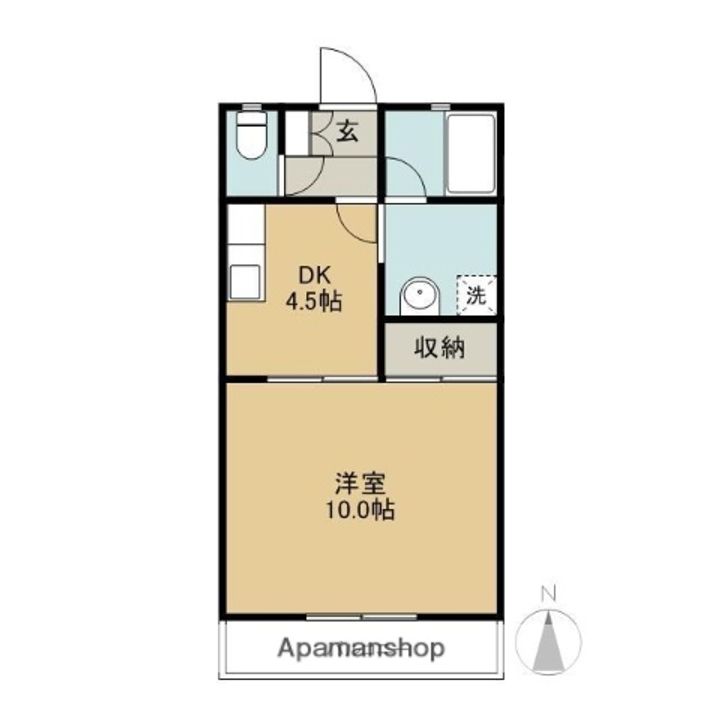 カノンハイツ205の間取り