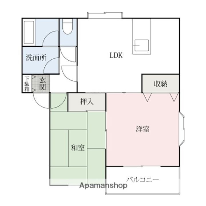 ラベンダー八幡の間取り