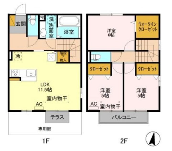 グランテラス三俣の間取り
