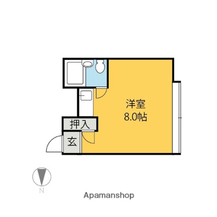 群馬県前橋市岩神町2丁目の賃貸マンションの間取り