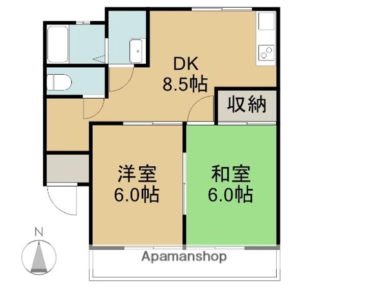 イーストシティ長谷川103の間取り