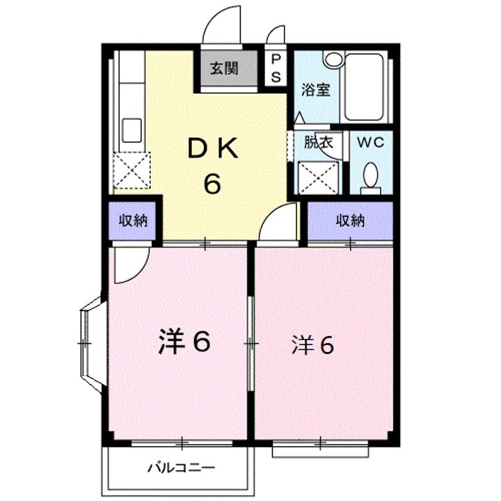 カーサ八幡林の間取り