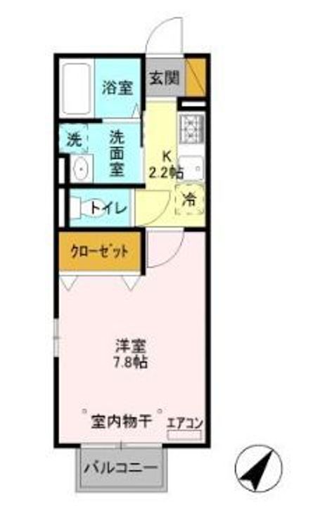 DーROOM24 Bの間取り