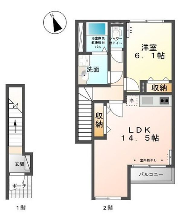 ヴィラ カンの間取り