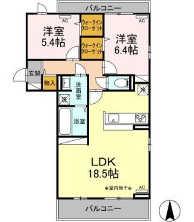 DーROOM飯田町の間取り