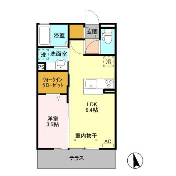 フロンティアFの間取り