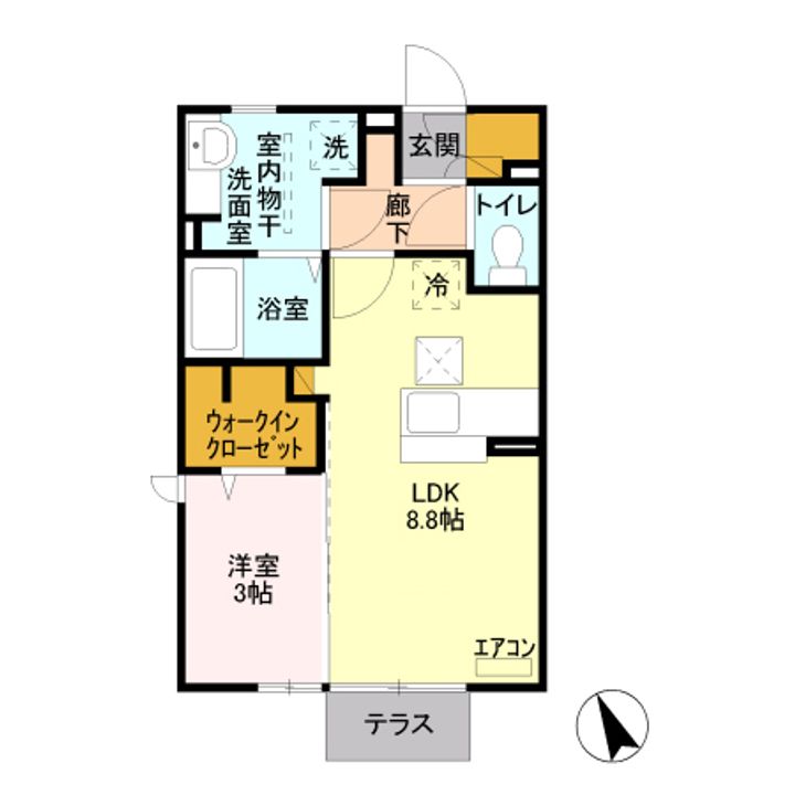 ハピネスの間取り