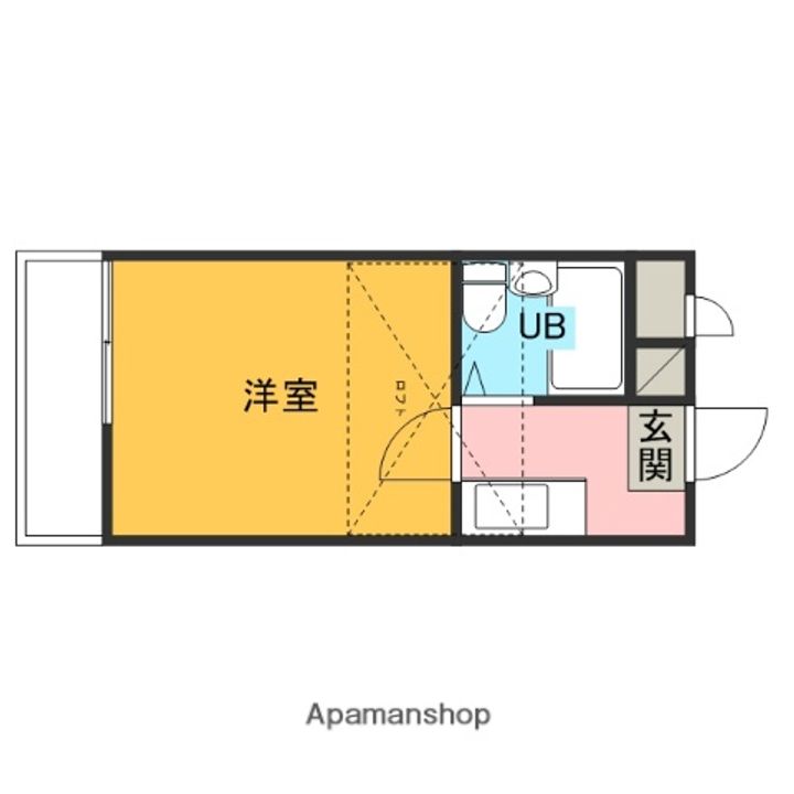 埼玉県北本市東間2丁目の賃貸アパートの間取り