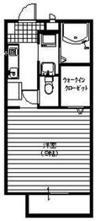 ラルジュ203号室の間取り