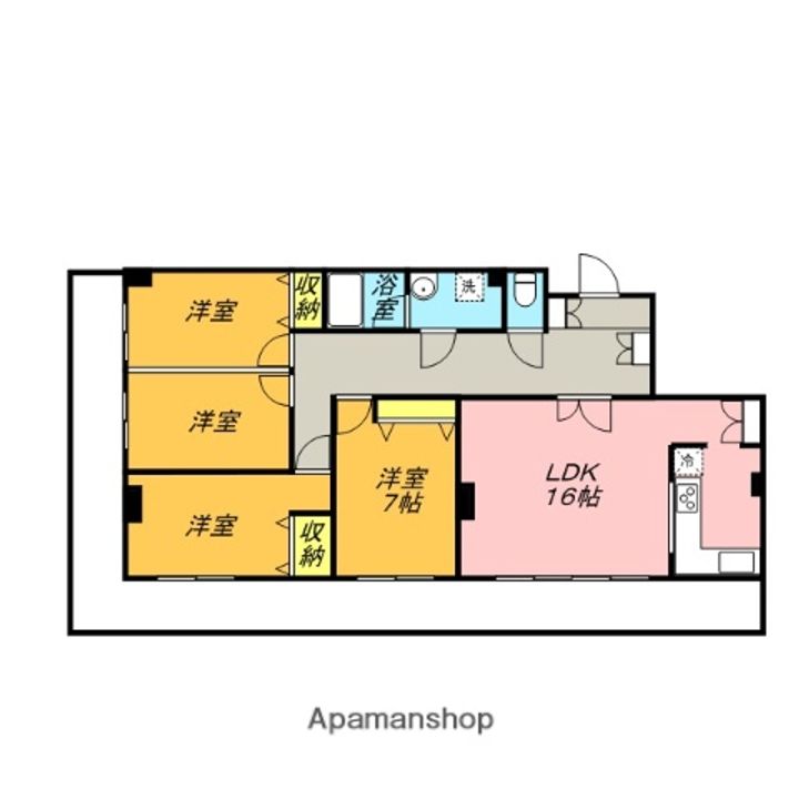 マルイチ宮原駅前プラザ902の間取り