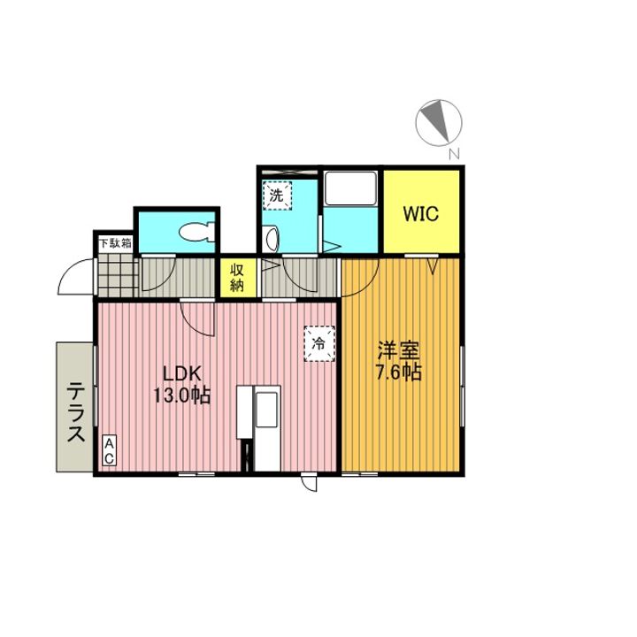 SAKURA HILLS Bの間取り