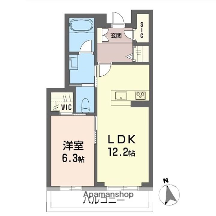 シャーメゾンAの間取り