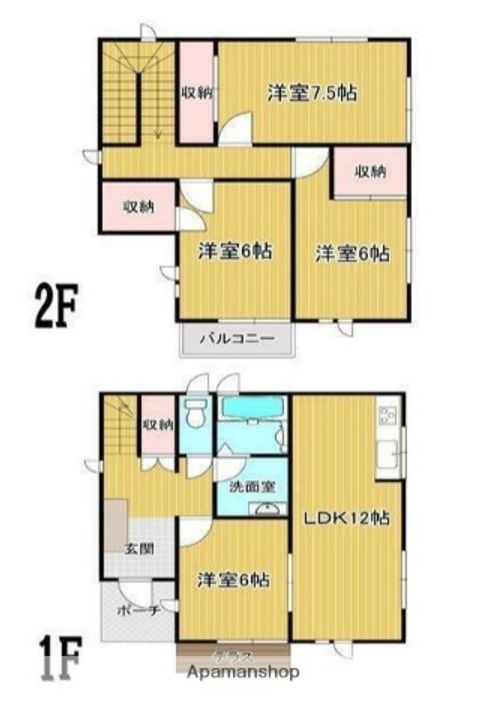 埼玉県さいたま市緑区原山3丁目(一戸建)の賃貸物件戸建ての間取り