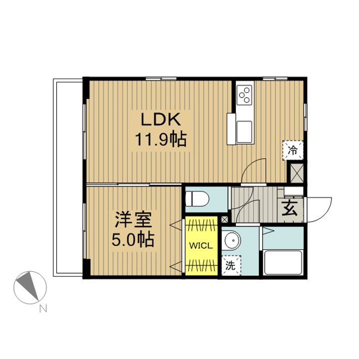 リブリ・CREST YANAGISAKIの間取り