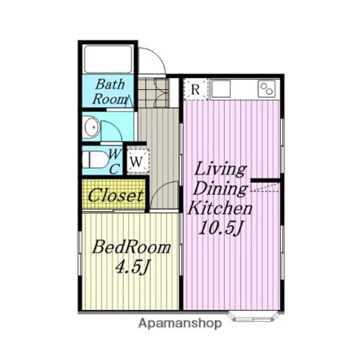 宮野メゾンA・BB101の間取り