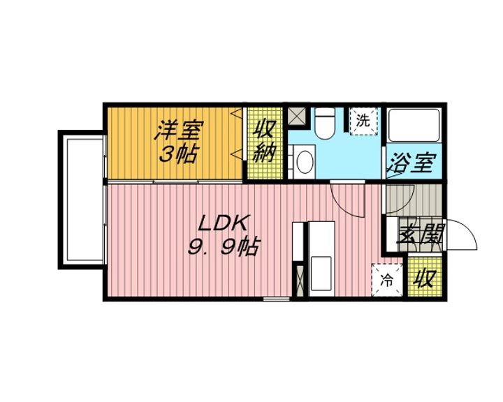 サンハイム大成102.の間取り