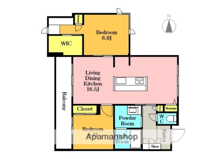 ルミチェーロの間取り