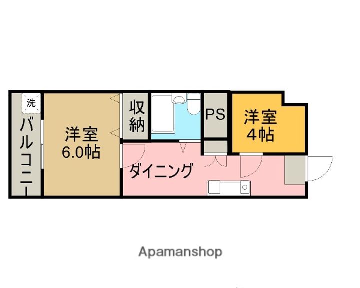 川口第1永谷マンション206の間取り