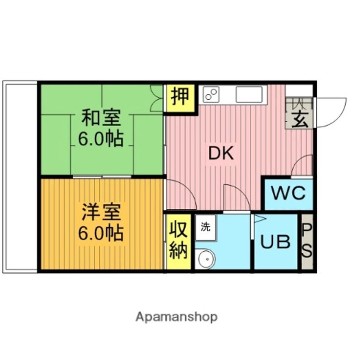 グリーンピア緑町の間取り