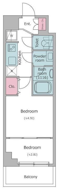 ケリア川口の間取り