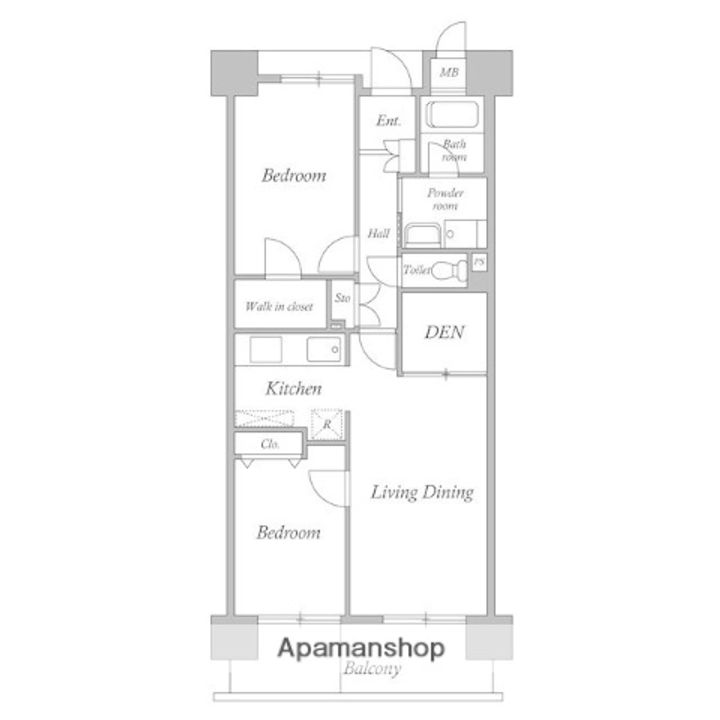 ルクレ川口ウエストの間取り