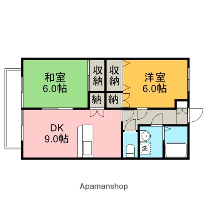 グレイスOJIMA A棟の間取り