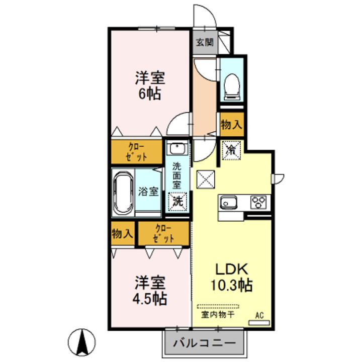 ハピネスの間取り