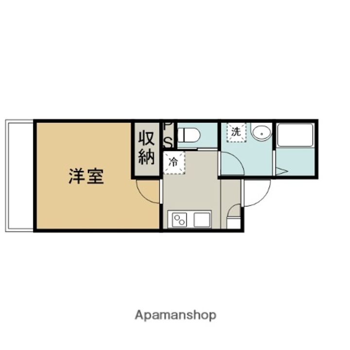 埼玉県越谷市大沢の賃貸アパートの間取り