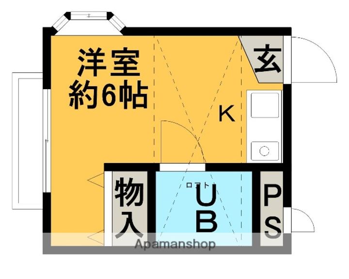 YKハイツA201の間取り