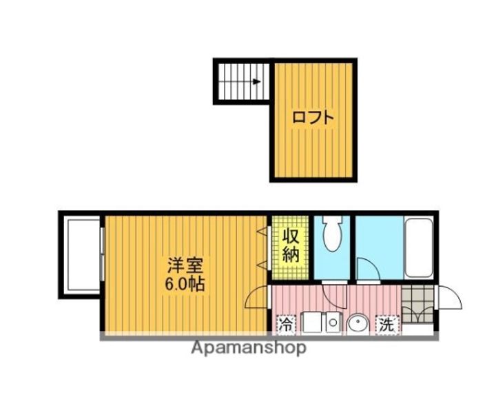 モンシャトー大成B棟203の間取り