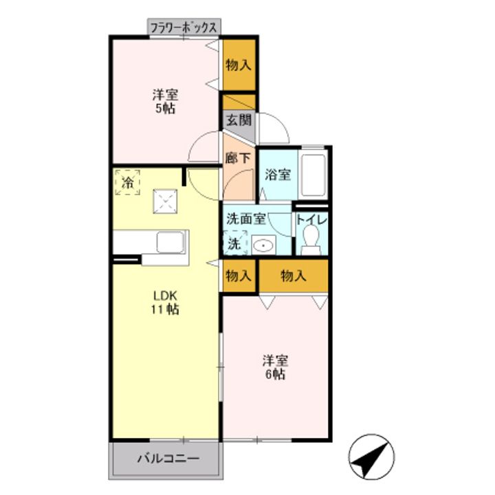 メゾンベールの間取り