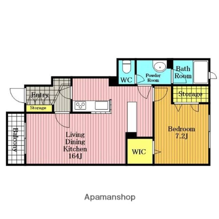 埼玉県さいたま市浦和区瀬ヶ崎2丁目の賃貸アパートの間取り