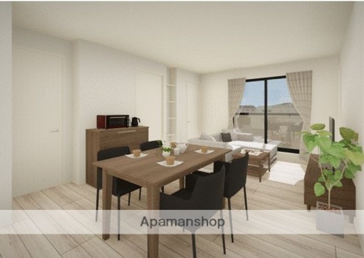 ミュゲ岸町201の居間