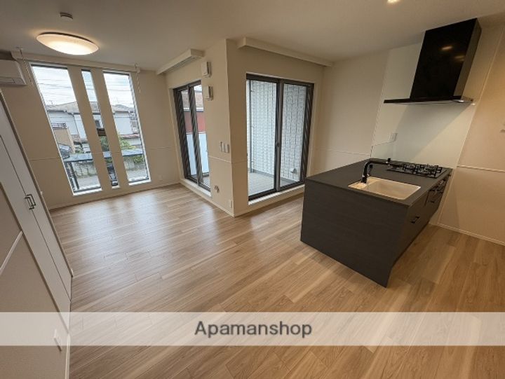 カーサ ビアンカ ブルーの居間