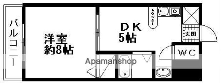 ラ・カメーリア408の間取り