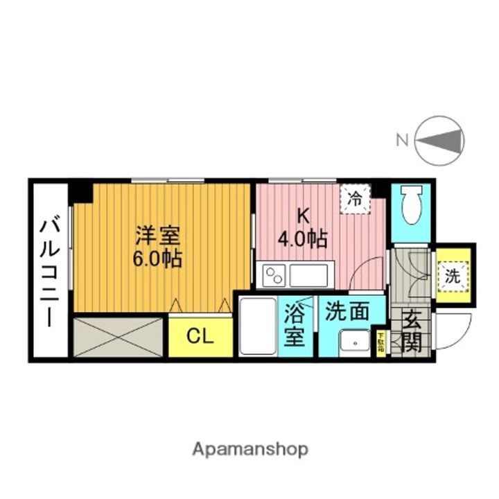 山一青木ステーツ305の間取り