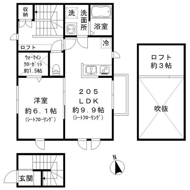 デザインメゾン本町の間取り