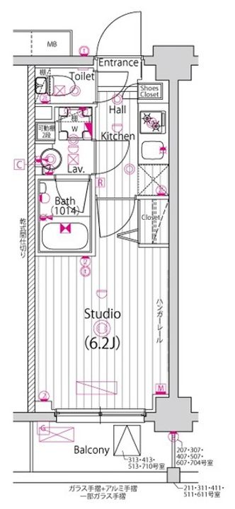 埼玉県川口市西青木1丁目の賃貸マンションの間取り