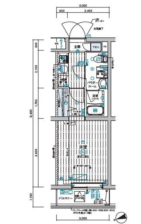 メインステージ和光509号室の間取り