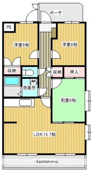 メゾン蘭の間取り