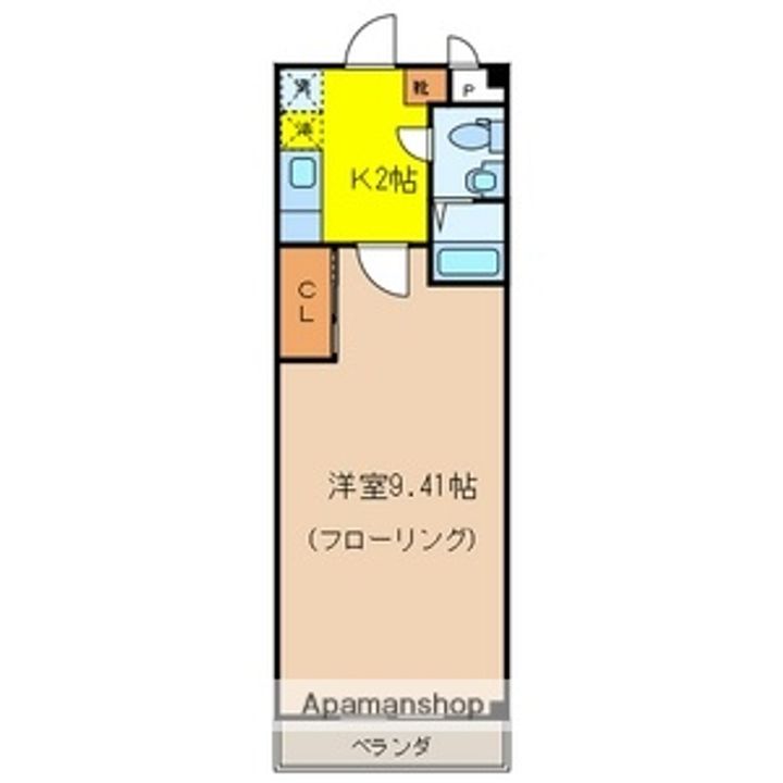 埼玉県草加市北谷3丁目の賃貸マンションの間取り