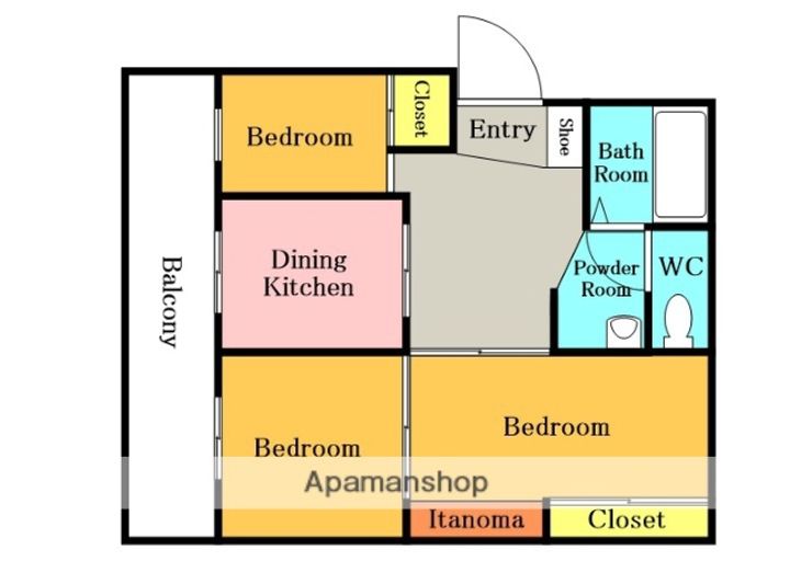 浦和栄和団地5号棟の間取り