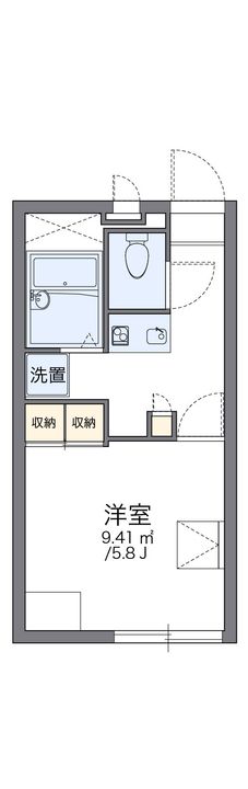 レオパレスノースブライトの間取り