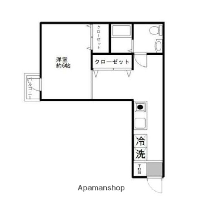 アトラスカーロ弐番館105の間取り