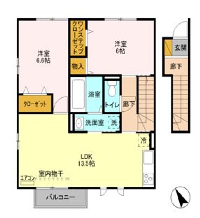 アモーレ Gの間取り