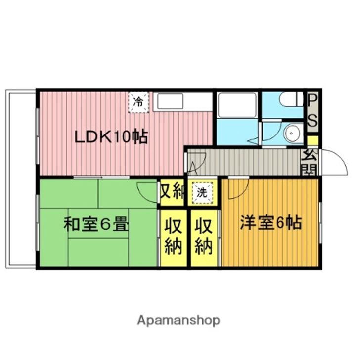 パレ岸町205の間取り